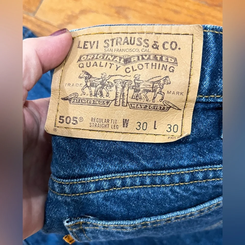 Levi’s 505 Vintage 90’s orange tab Denim Jeans Regular Size 30W